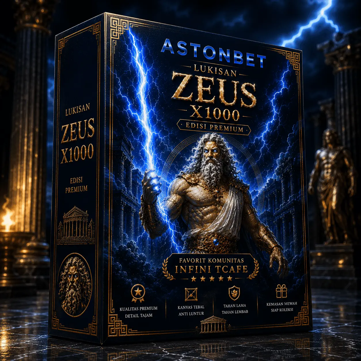 Thumbnail 2 of 3, Poster, ASTONBET # Link Lukisan Zeus X1000 Game Online Favorit Infini Tcafe designed and sold by ASTONBET.